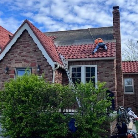 Roof replacement in progress — GGR Exteriors Fremont NE